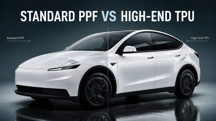 PPF vinyle ou TPU : quel film de protection pour votre Tesla ?