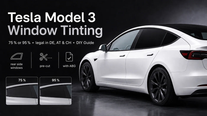 Vitres teintées Tesla Model 3 : niveaux de teinte, loi et DIY