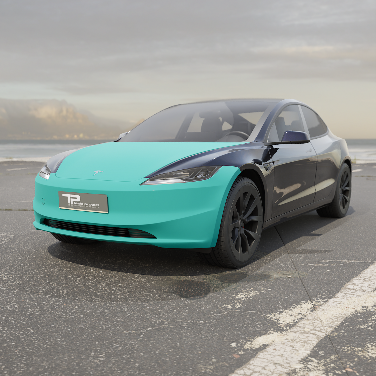 Model 3 "Highland" Frontkit Regular - Kit PPF pour le véhicule Avant