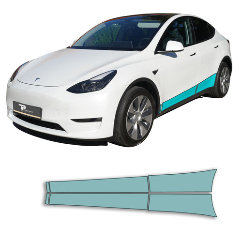 Model Y Sidekit large – Film de protection de peinture PPF pour le bas de la porte