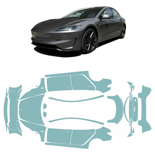 Ensemble complet de films de protection de peinture PPF pour modèle 3 « Highland » Performance