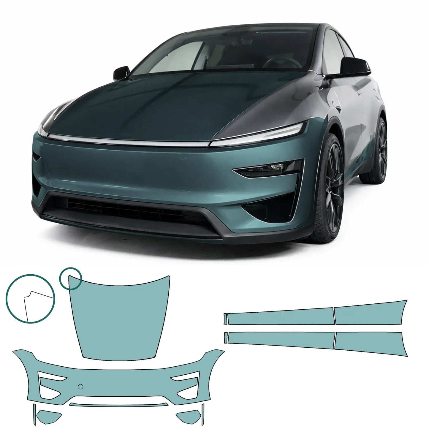 Kit de performance ultime « Juniper » pour Model Y – Grand ensemble de films de protection de peinture PPF