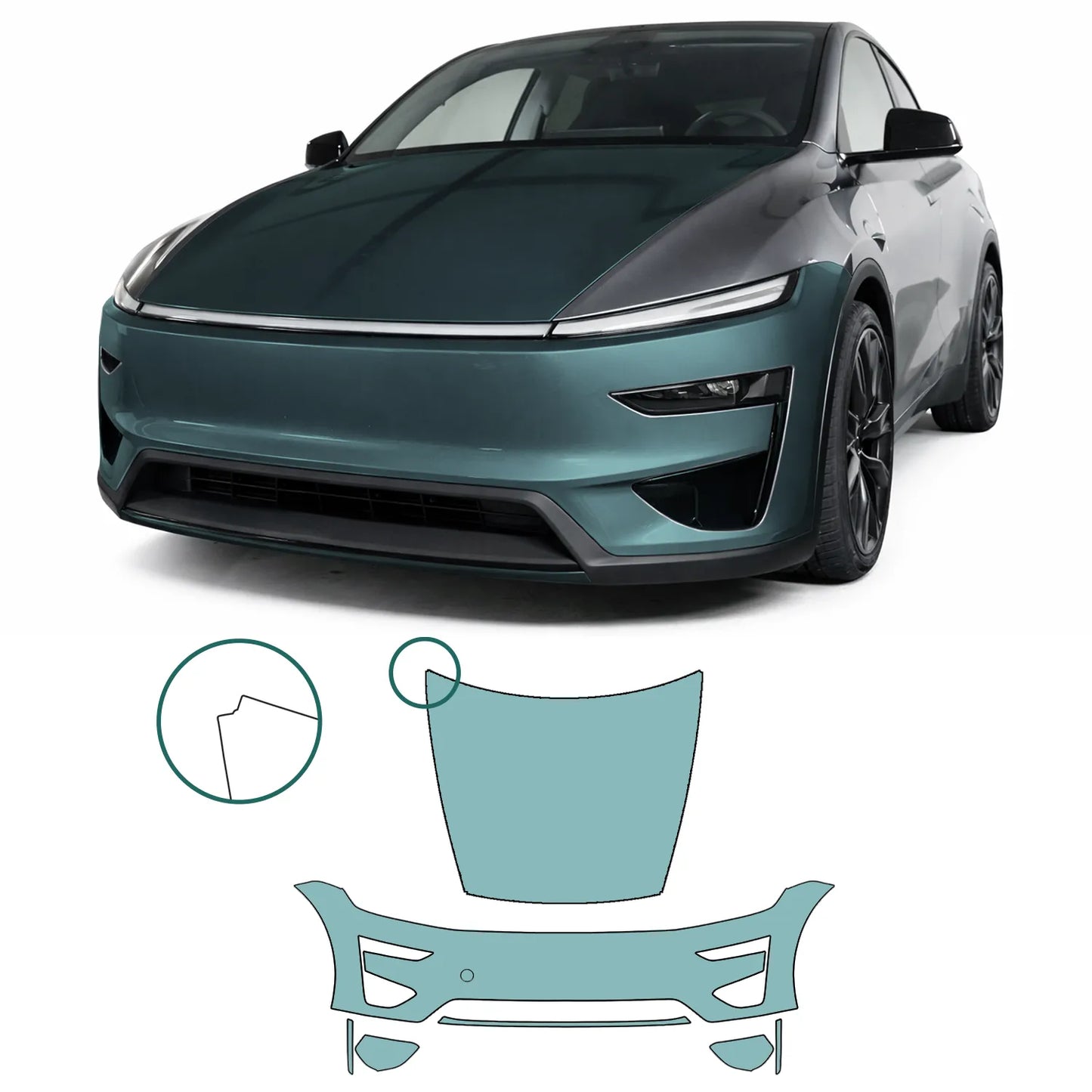 Model Y "Juniper" Performance Frontkit Regular – Film de protection de peinture (PPF) avant de véhicule