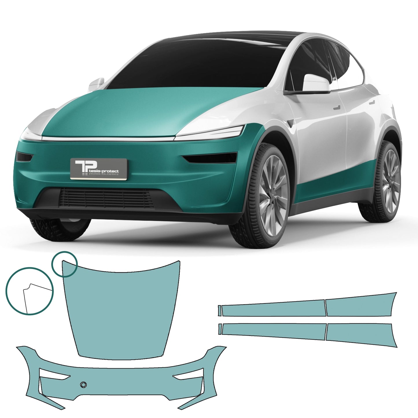 Model Y "Juniper" Ultimate Kit – Grand Kit films de protection de peinture PPF