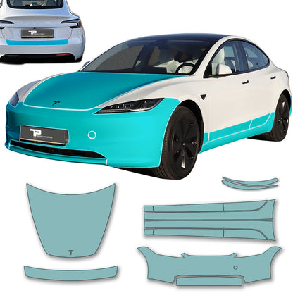 Model 3 “Highland” Ultimate Kit – Grand kit PPF pour toutes les pièces exposées